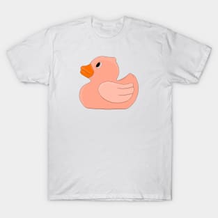 Pastel Peach Rubber Duck T-Shirt